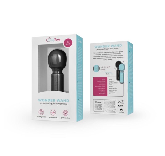 Mini Vibe Wand Vibrator - Black